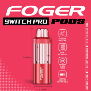 Strawberry Cupcake Foger Switch Pro Pod 30K Puffs